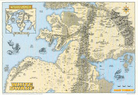 old world map warhammer.